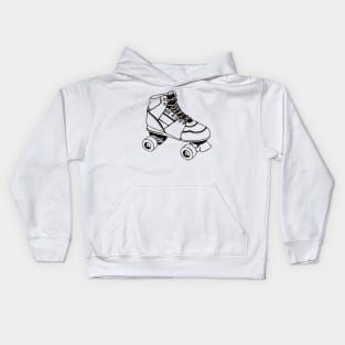 Skates Outline Kids Hoodie